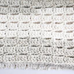 Chunky Crochet Afghan Blanket - Soft Wool Blend, Home Decor - 40x50 - thumbnail 3
