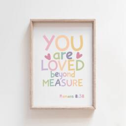 Set Of 6 Bible Verse Prints, Kids Christian Wall Art, Girls Nursery Bedroom, Scripture Boys Art - thumbnail 3