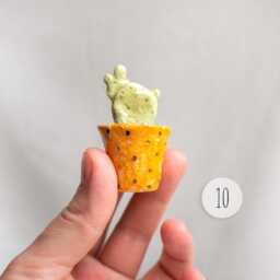 Handmade Ceramic Cactus Miniature Pottery Figurine - thumbnail 4