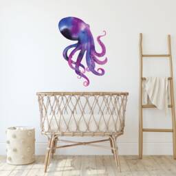 Large Octopus Wall Decal, Ocean Nursery Art, Sea Life Sticker - Thevinylcreations - thumbnail 2