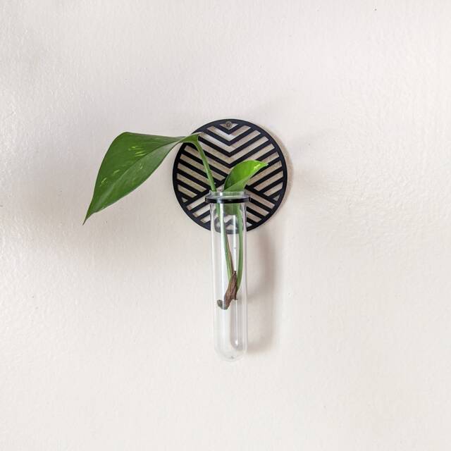 Wall Hanging Graphic Circle Propagation Vase - image 1