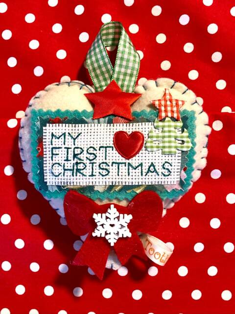 My First Christmas Personalised Tree Decoration First Christmas Decoration Keepsake Gift Babys - image 1