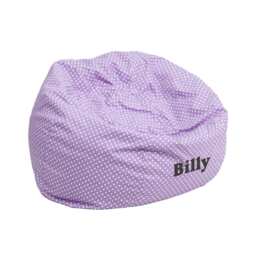 Custom Designed Bean Bag Chair For Kids With Personalized Name - thumbnail 3
