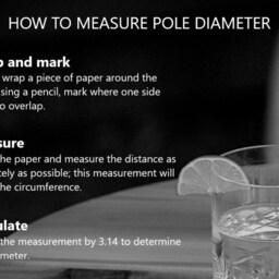 Basement Bar Pole Table Tray, Drink Shelf Wrap. Adjustable, Free Standing, Cedar - thumbnail 4