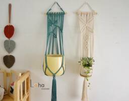 Macrame Plant Hanger Cotton Clove Hitch Wall Hanging