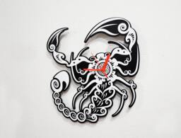 Tribal Scorpion - Wall Clock
