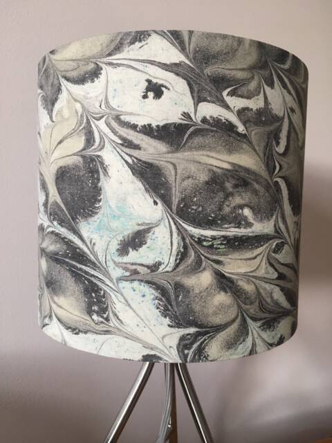 Handmade Marble 20cm Drum Lampshade - image 1