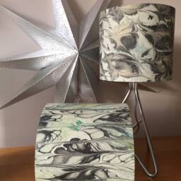 Handmade Marble 20cm Drum Lampshade - thumbnail 2