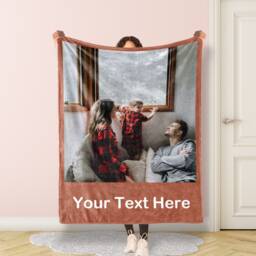 Personalized Family Photo Blanket Collage, Blanket, Picture With Text, Memorial Family Commemoration - thumbnail 3