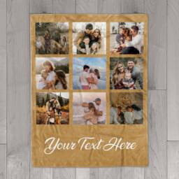 Personalized Family Photo Blanket Collage, Blanket, Picture With Text, Memorial Family Commemoration - thumbnail 2