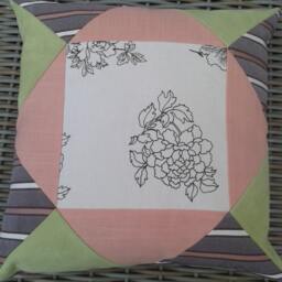 Multicolored Patchwork Pillow - thumbnail 1