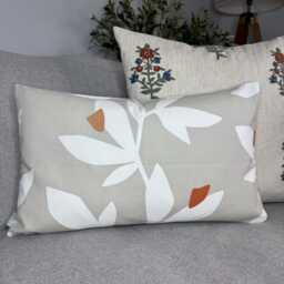 Scandinavian Style Leaf Trail Cotton Cushion Cover - Contemporary Sofa Or Bed Pillow John Lewis Lula Fabric