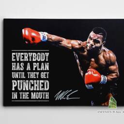 Mike Tyson Motivational Inspirational Quote Canvas Art Wall Print Picture Sports Boxing Framed Home Decor -E269 - thumbnail 2