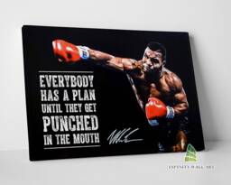 Mike Tyson Motivational Inspirational Quote Canvas Art Wall Print Picture Sports Boxing Framed Home Decor -E269 - thumbnail 1