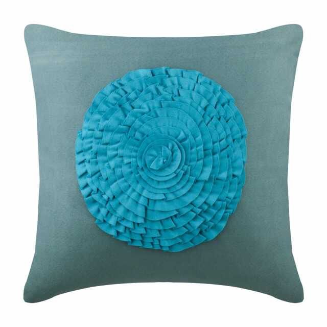 "Decorative Aqua Blue Euro Pillow Sham 24""x24""/26""x26" - image 1