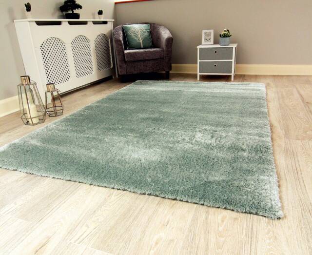 New Plush Duck Egg Thick Silky Soft Shag Pile Rug Modern Luxurious High Quality Mats