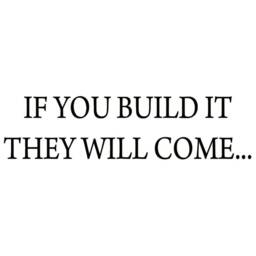 Vwaq If You Build It They Will Come Wall Decal Sports Quote Sticker - thumbnail 2