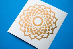Sahasrara Chakra Decal, Sticker, Yoga Wall Decoraton, Wall Stickers, Decals, Crown Chakra Laptop Decoration, Stickers - thumbnail 1
