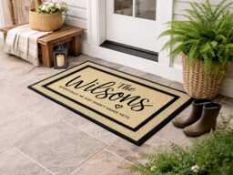 Customizable Wedding Doormat - Personalized Keepsake For Newlyweds