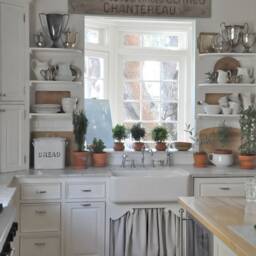 Farmhouse Kitchen Sink Skirt, Vanity Cover, Cafe Curtain, Country Style Curtains & Valances. Rod Pocket With Heading. Xxl - thumbnail 3