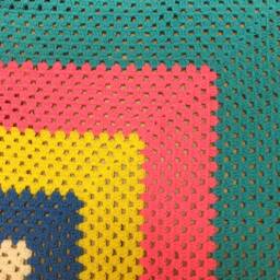 Cute & Colorful Granny Square Blanket - thumbnail 2