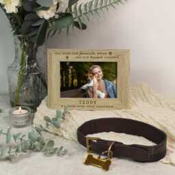 Personalised Dog Memorial Frame, Favourite Hello, Hardest Goodbye, Wooden Pet Loss Photo Sympathy Cat Picture Frame - thumbnail 3