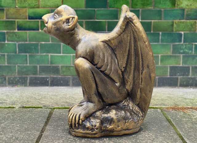 Garden Gargoyle Sculpture Concrete Guardian Stone Creature For Yard Monster Scary Figurine Gothic Ornament Lover Gift - image 1