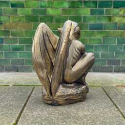 Garden Gargoyle Sculpture Concrete Guardian Stone Creature For Yard Monster Scary Figurine Gothic Ornament Lover Gift - thumbnail 3
