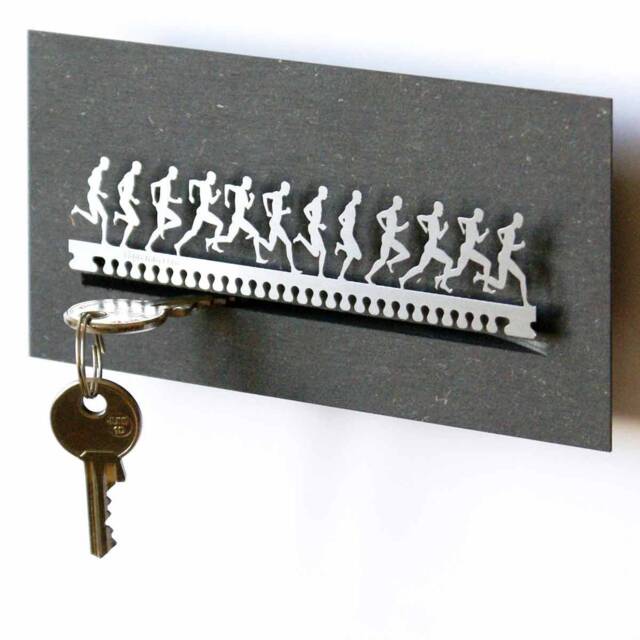 Running Trial Souvenir Gift Tube - Silhouette Motif With Key Board, Practical & Stylish Home Accessory Perfect Runner's Gift - image 1