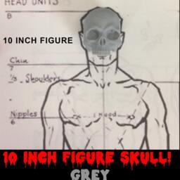 1/7Th Scale Bone Just A Few Teeth Resin Skull Perfect For 10 Inch Figures - thumbnail 4