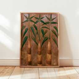 Bamboo Poster, Japandi Botanical Wall Art, Zen Nature Print - thumbnail 4