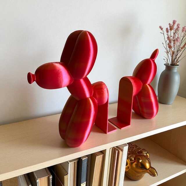 Balloon Dog Bookend, Quirky Shelf Decor, Unique Gifts - image 1