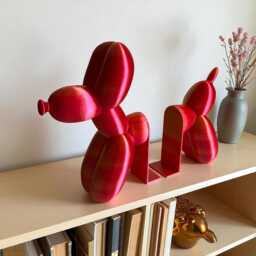 Balloon Dog Bookend, Quirky Shelf Decor, Unique Gifts - thumbnail 1