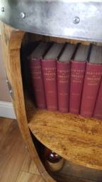 Solid Oak Whisky Barrel Bespoke Scottish Display Cabinet/Libary/Bookcase/Book Shelf/Reading Room/Office Furniture/ Hand Made/Gift/Man Cave - thumbnail 3