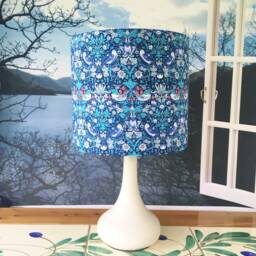 William Morris Lampshade Strawberry Thief Liberty Print, Art Nouveau Style - thumbnail 2