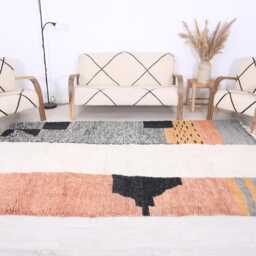 Custom Moroccan Rug, Colorful Berber Authentic Beni Ouarain Rug - thumbnail 3