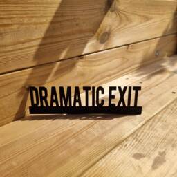 Dramatic Exit Door Topper, Shelf Decor, Wall Quirky Home Interior Gift, Door Decoration - thumbnail 3