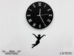 Circus Woman - Pendulum Wall Clock - thumbnail 1