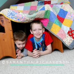 Handmade Patchwork Twin Quilt Classic Americana Cotton Bedding - thumbnail 2