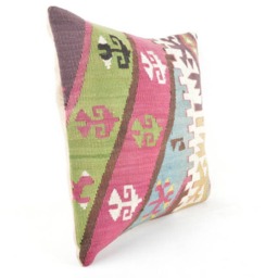 Kilim Cushion Cover, Kilim Pillow, Home Decor, Cojin Lana , Unico , 16x16Inc, Decor , Decorative Pillow - thumbnail 2