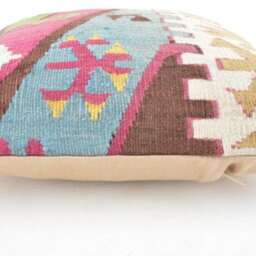 Kilim Cushion Cover, Kilim Pillow, Home Decor, Cojin Lana , Unico , 16x16Inc, Decor , Decorative Pillow - thumbnail 3