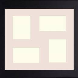 Black Multi Photo Picture Frame - 4 6x4 Apertures - thumbnail 2
