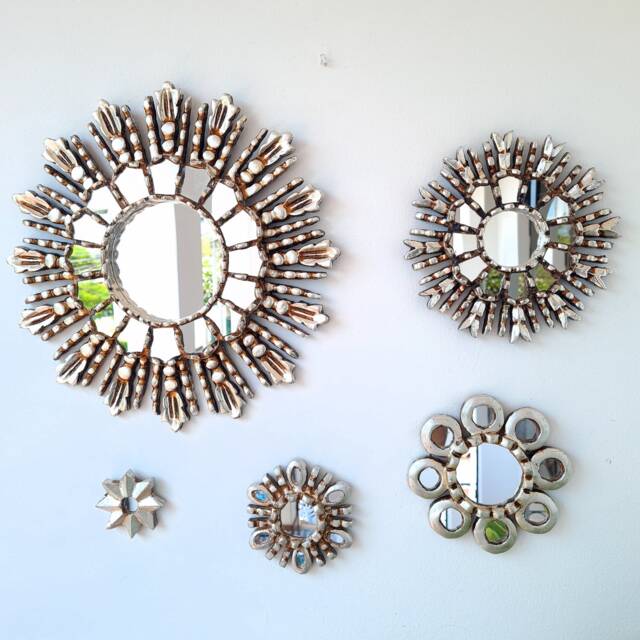 "Peruvian Mirrors ""Concha Silver" - image 1