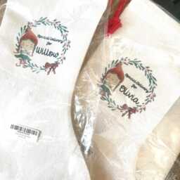 Personalised Christmas Stocking - Name Family Stockings Decorations Elf - thumbnail 3