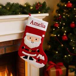 Embroidered Christmas Stocking - Personalized Xmas Filler - thumbnail 3