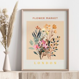 London Flower Market Print - Botanical Floral Wall Art - thumbnail 3