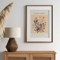 London Flower Market Print - Botanical Floral Wall Art - thumbnail 2