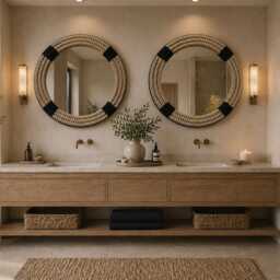 Large Nautical Rope Mirror - Coastal Home Decor - 80cm - thumbnail 2