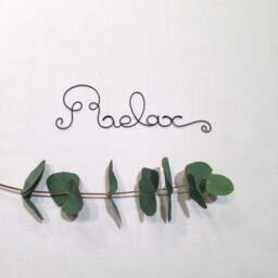 Wire Word, Wire Writing, Phrase, Quote, Wall Decoration - thumbnail 1