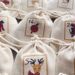 Advent Calendar And/Or Its Storage Pouch 24 Timeless, Traditional & Magical Countdown Pouches For Christmas, December - thumbnail 3
